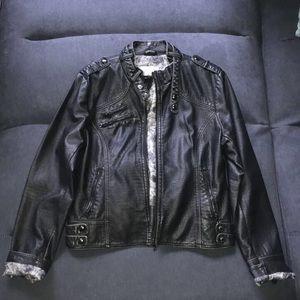 Women’s Guess Leather Jacket